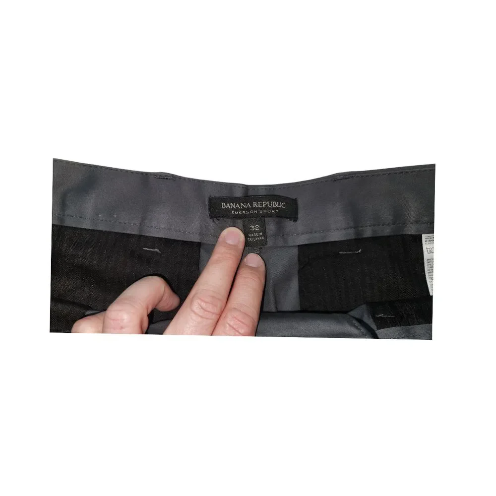 Banana‎ Republic Mens Gray Emerson Short Size 32 Lightweight